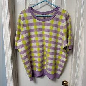 Anthropologie Harmon Jacquard Sweater Tee by Maeve Condition • Size 2X